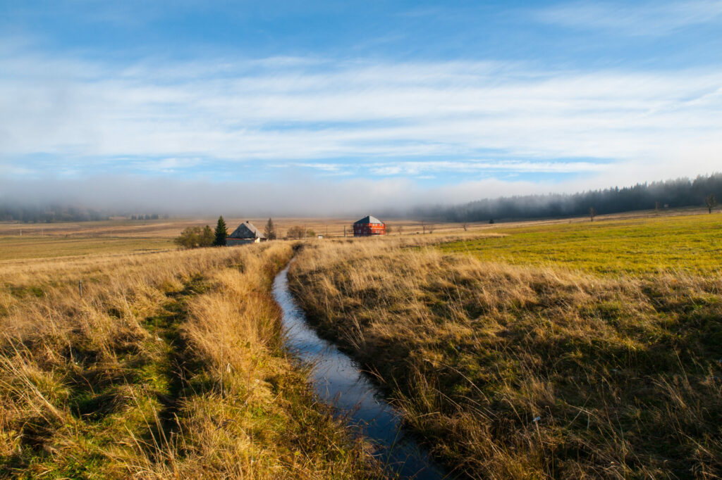 Draining canal